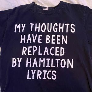 I am selling a Hamilton T-Shirt in black from Amazon